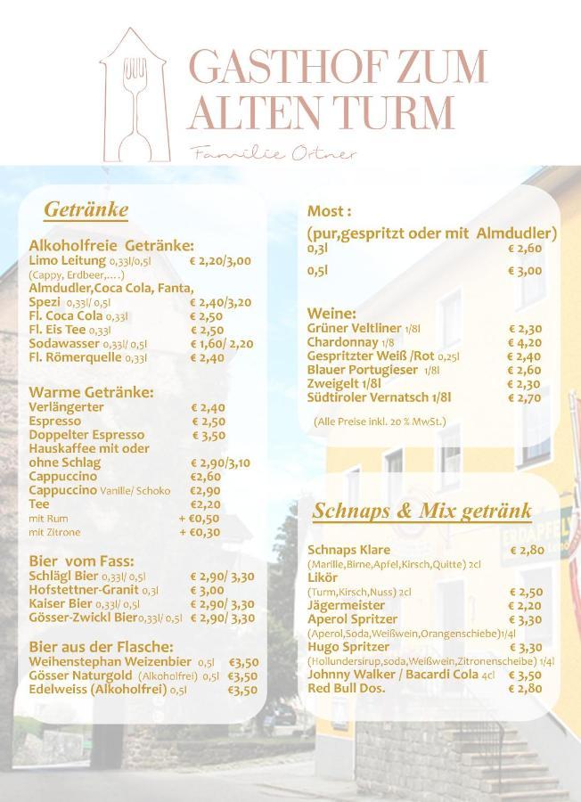 Gasthof 'Zum Alten Turm' Haslach an der Mühl エクステリア 写真